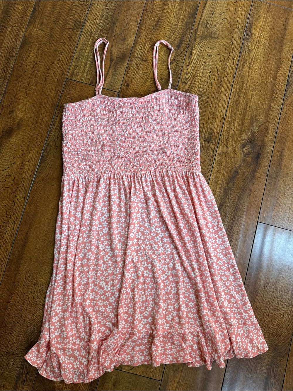 Forever 21 Floral Smocked Midi Dress
